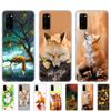 Case For Samsung Galaxy S20 PLUS Ultra S10 Lite Phone Cover For Samsung Note 10 Plus Lite Case Cute Fox In Autumn Leaves Forest