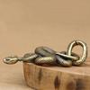 1Pc Brass Snake Key Ring Boa Key Chain Outdoor Small Accessories Car Hanging