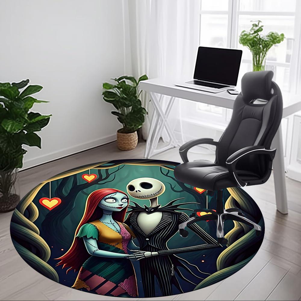 1pc Nightmare Before Christmas Chair Carpet for Office, Non-slip, Soft and Durable Office Rug, Perfect for Office yy251226033