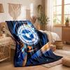 Brighton & Hove Albion Football Print Flannel Blanket Soft Warm Sofa Bed Throw Blanket For Home Office Bedroom