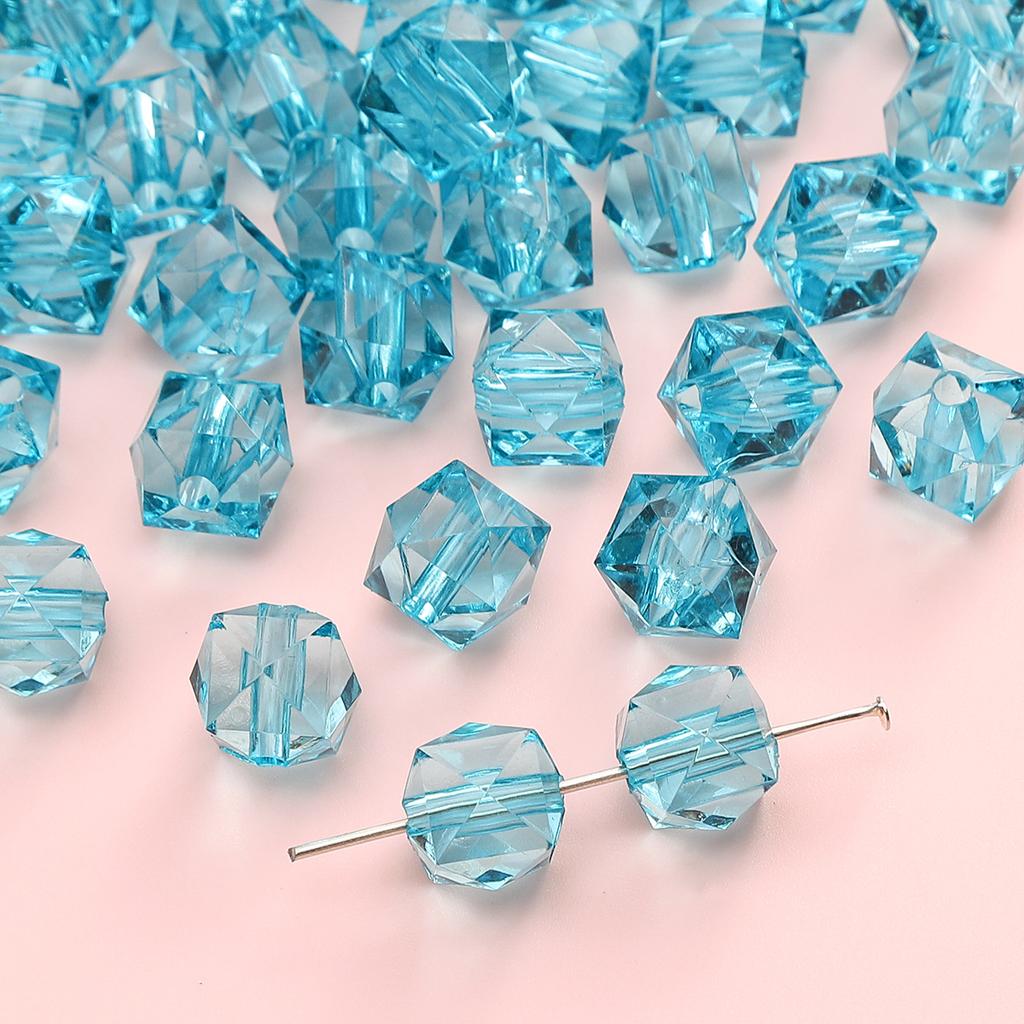 Бусины ручной работы, граненые бусины в форме ромба, акриловые прозрачные, нерегулярные граненые круглые бусины, бусины, браслеты своими руками, цепочки для сотовых телефонов, ювелирные изделия, бусины россыпью