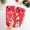 Для Samsung A21S A53 A12 A13 A32 A72 A22 A23 A51 A50 A52 A70 A71 A73 A31 A40 A41 A03 S A02S A10 A33 милый рождественский чехол на ремешке