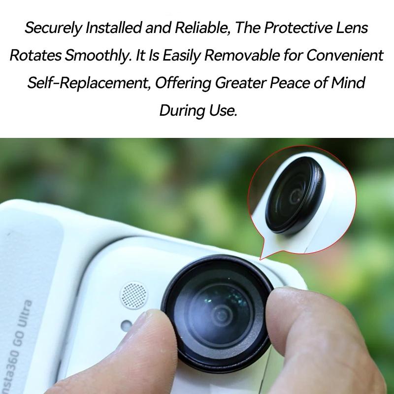 Защитное стекло для объектива для экшн-камер Insta360 Go Ultra, Крышка-фильтр HD для аксессуаров Insta 360