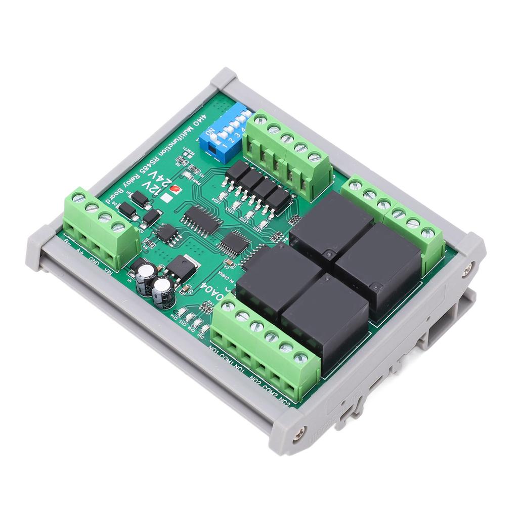 RS485 Relay Module 4 Channel RTU PCB Board with Housing Industrial Control Components DC24V