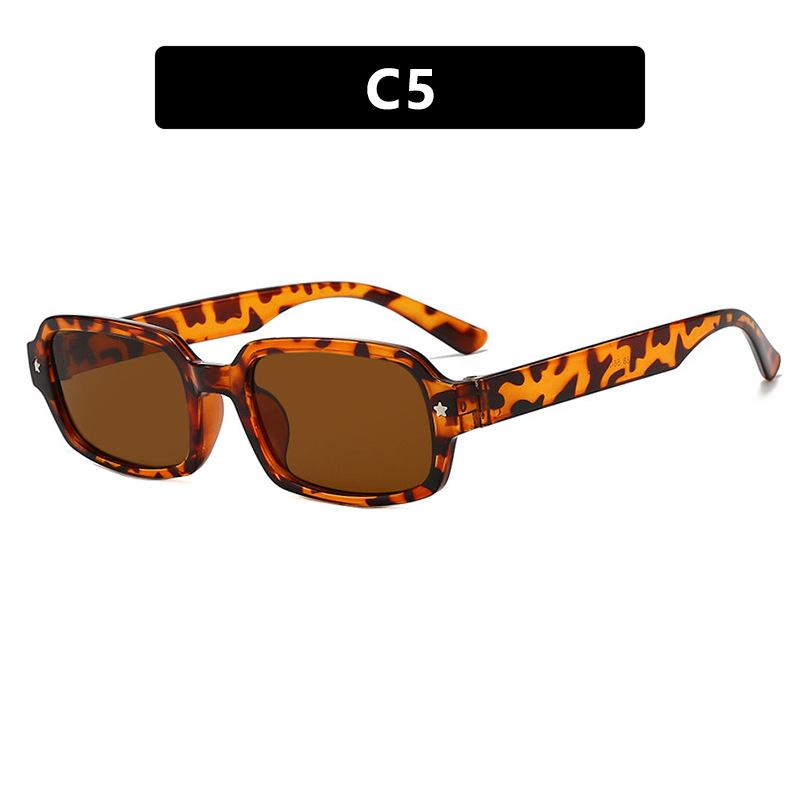 Classic Brand Designer  Luxury Small Frame Square Sunglasses Women For Men Vintage Punk Sun Glasses Popular Hip Hop Shades Uv