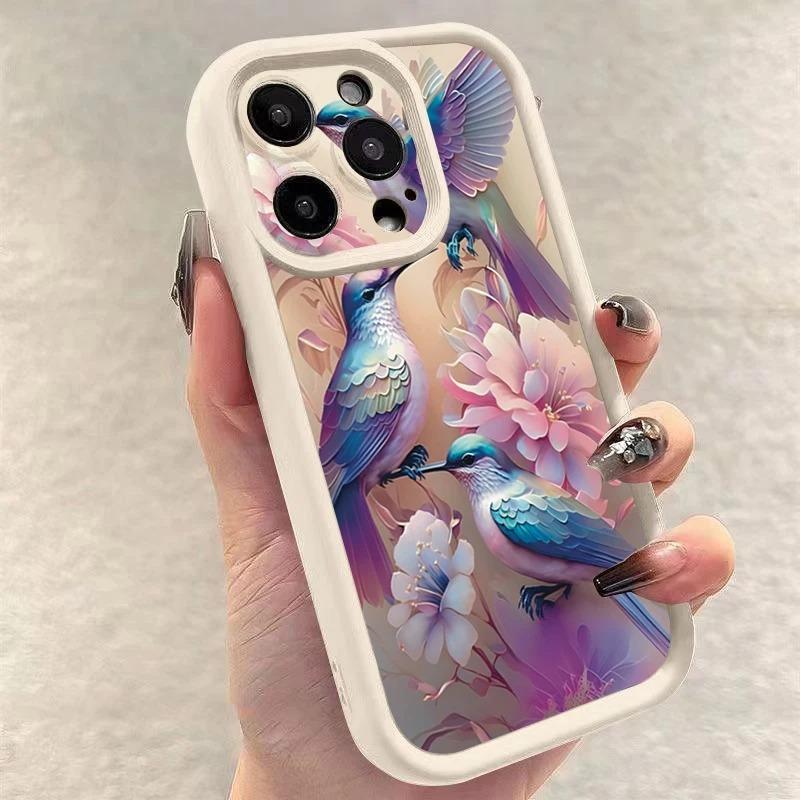 Цветной Утолщенный Чехол Для iphone 17 16pro 15pro14 13 12 11 12pro 13pro max 14plus Силиконовый Защитный Чехол от Падения