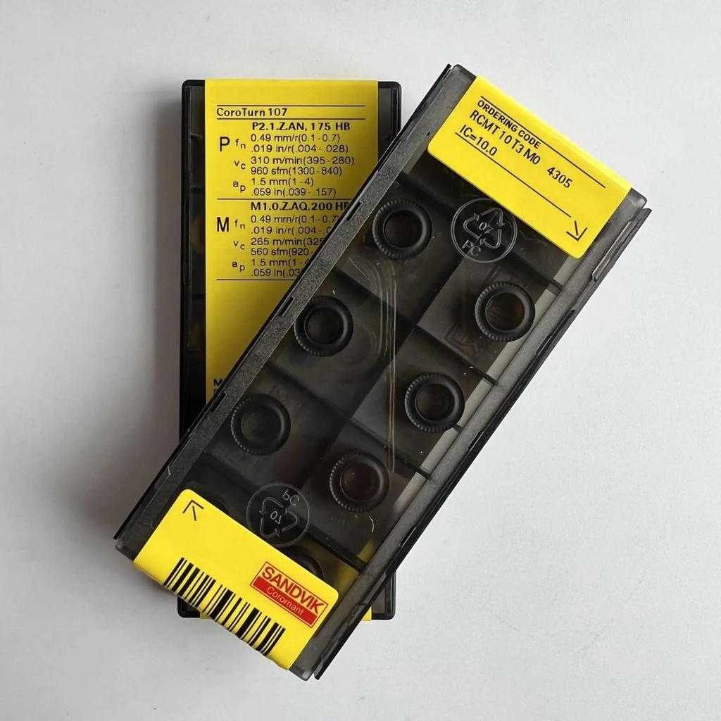 Original Sandvik / RCMT10T3M0 4305 / CNC Lathe Carbide Blade 10 PCS