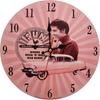 Minimally Retro Patterned Wall Clock For Home And Decor Bedroom