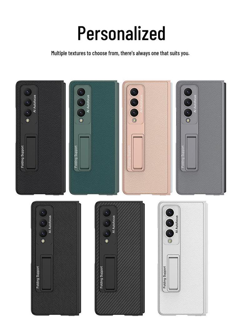 Кожаный чехол-подставка Samsung Fold4 - Креативный, Складной, Ударопрочный дизайн