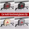 Car Interior Sunglasses Clip Holder for Mitsubishi Outlander Lancer Pajero Sport ASX Xpander Eclipse Cross L200 Mirage Attrage A