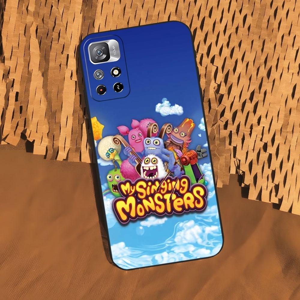 Чехол для телефона My Singing M-Monsters для Xiaomi 15 14 13 12 Mi 11 ultra Pro Lite Черный Мягкий Силиконовый Чехол