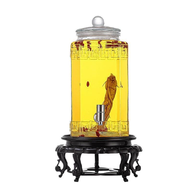 Роскошная герметичная банка для настаивания вина и байцзю с краном для домашнего использования