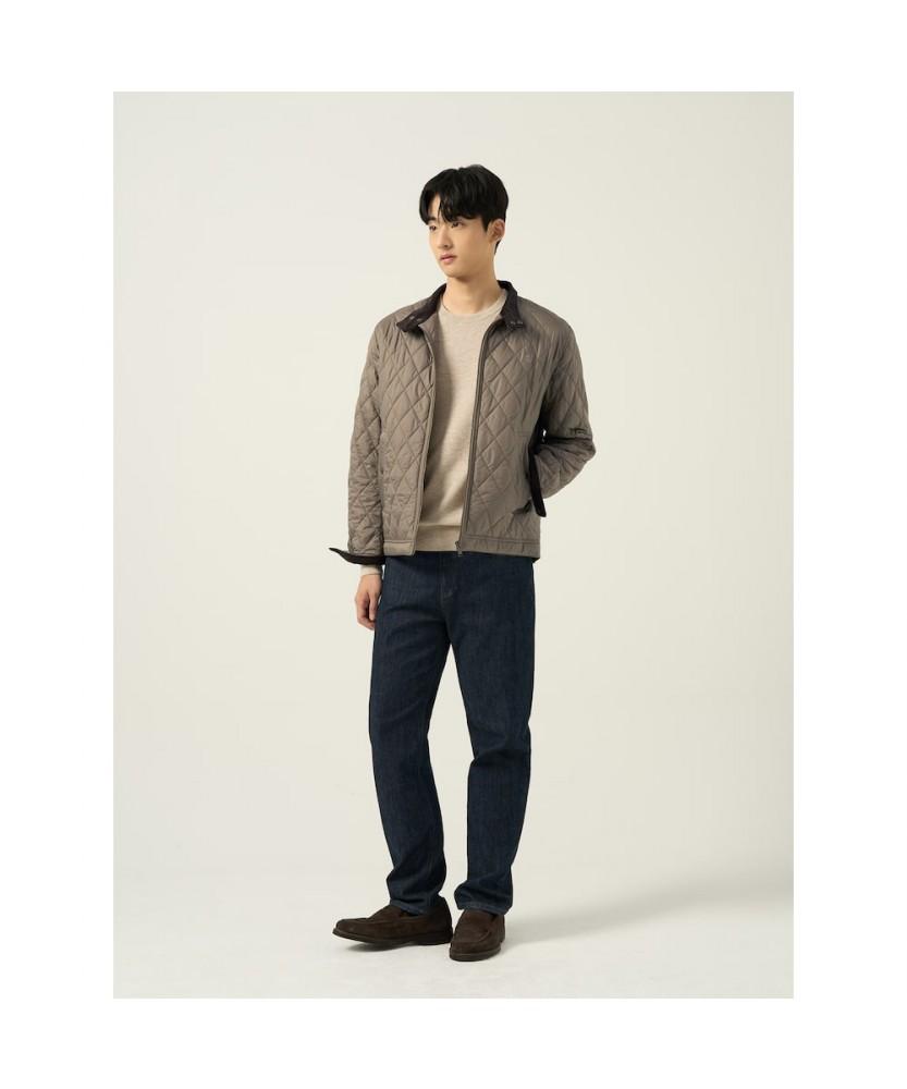 Beanpole Men [Essential] Diamond Padded Harrington Jacket Beige