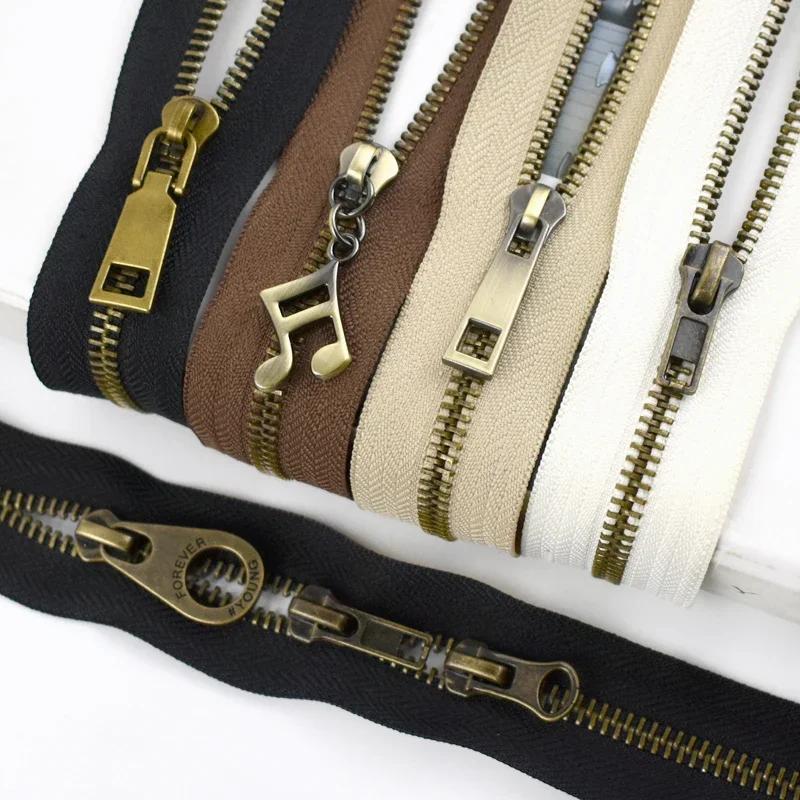 1/2/3/5M Meetee №5 Металлическая молния на катушке с бегунками для сумки, обуви, куртки, декоративная застежка-молния по метрам, DIY, ремонт, швейные аксессуары