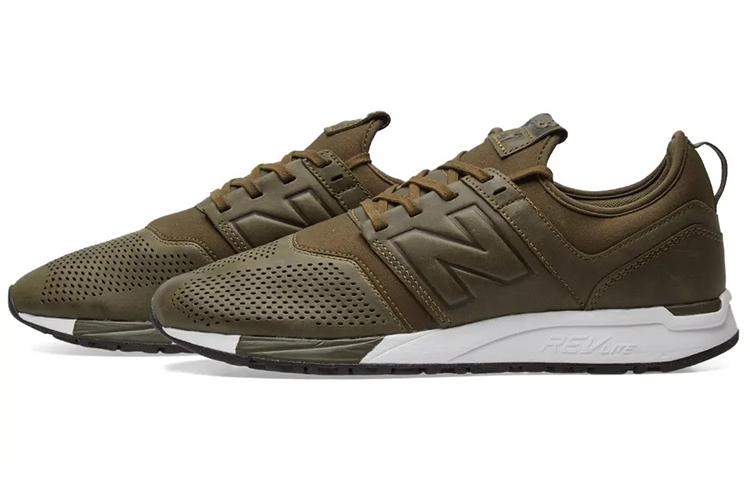 247 New Balance Кожаные 'Оливковые' MRL247NO
