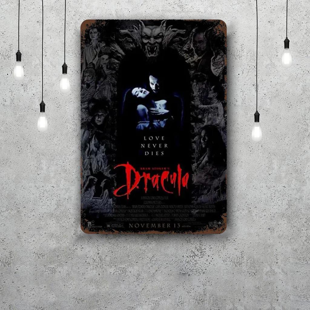 bram stokers dracula Vintage Metal Tin Signs Posters Decor Retro Metal Plaque Wall Art Decor for Garage Bar