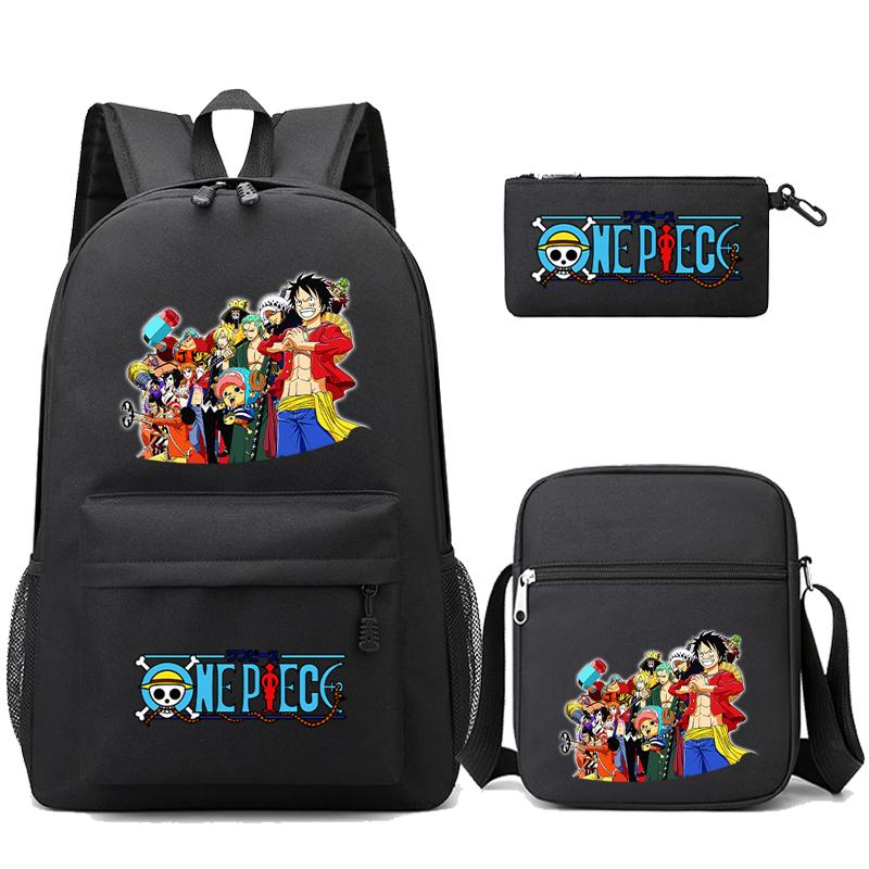 3 шт./компл. аниме цельный противоугонный рюкзак с моющейся сумкой через плечо пенал для девочек мальчиков подростков детей студентов рюкзак для отдыха Mochila