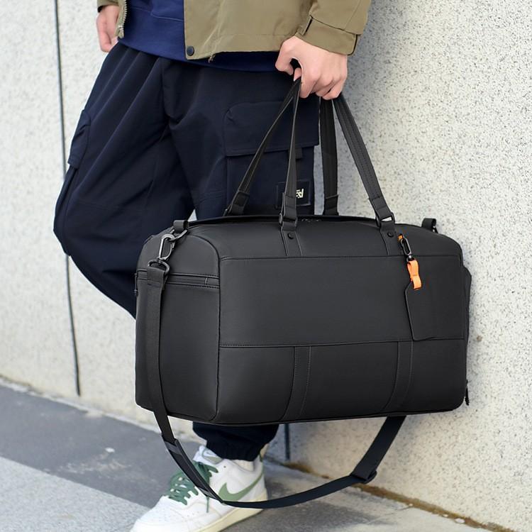 Fashionable and Casual Men's Large Capacity Portable Travel Bag Dry and Wet Separation Gym Bag with Shoes and Warehouse Luggage Bag