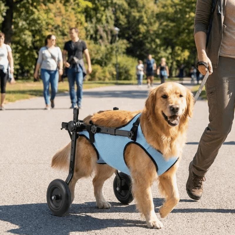 Adjustable Dog Wheelchair Comfortable Breathable Dog Mobility Scooter Hind Leg Support Assistance Scooter Pets Rehabilitation