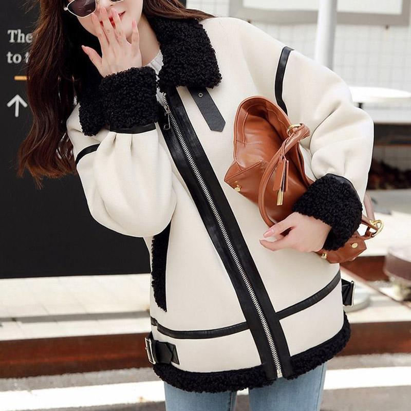 Jacket Women's Fall and Winter Short Loose Padded Thickened Warm Jacket Versatile Comfortable Casual High Collar Jacket