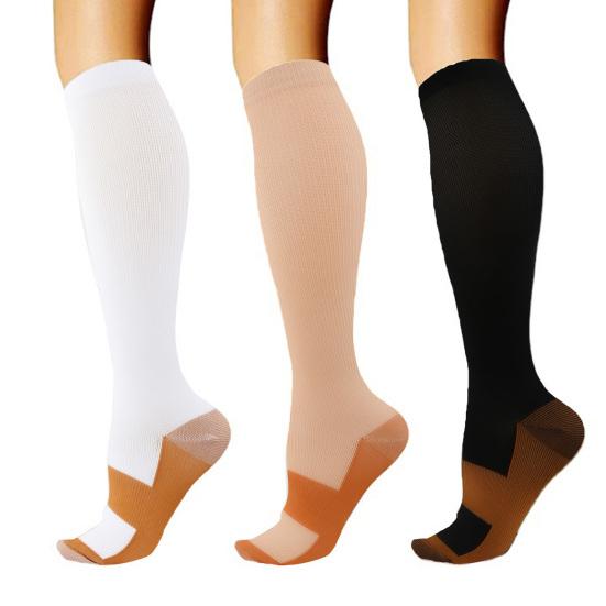 1 Pair Women Winter Sport Socks Compression Yoga Socks Knee Length Long-tube
