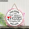 2D Flat Hanging Decorative Signs, Interior Wall or Door Decoration, Garden Decoration, Interesting Gifts for Family and Friends