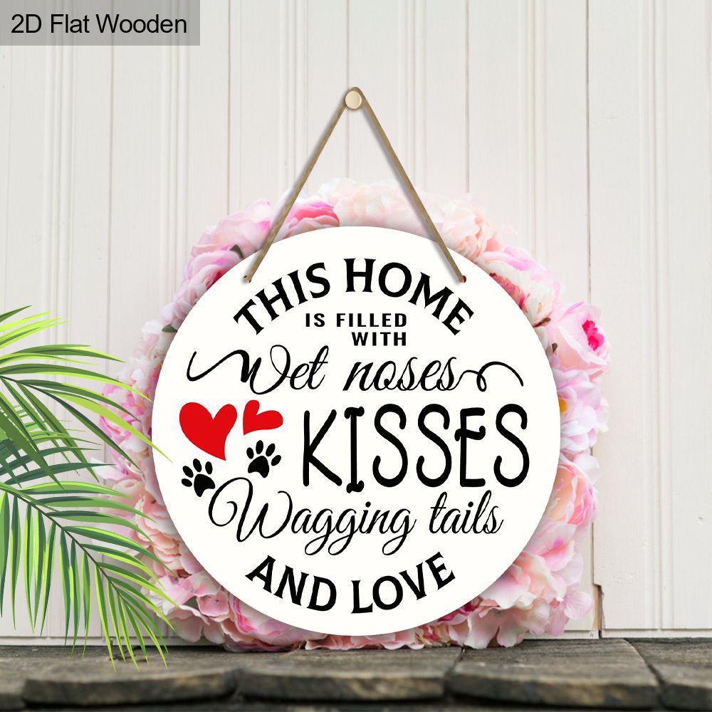 2D Flat Hanging Decorative Signs, Interior Wall or Door Decoration, Garden Decoration, Interesting Gifts for Family and Friends