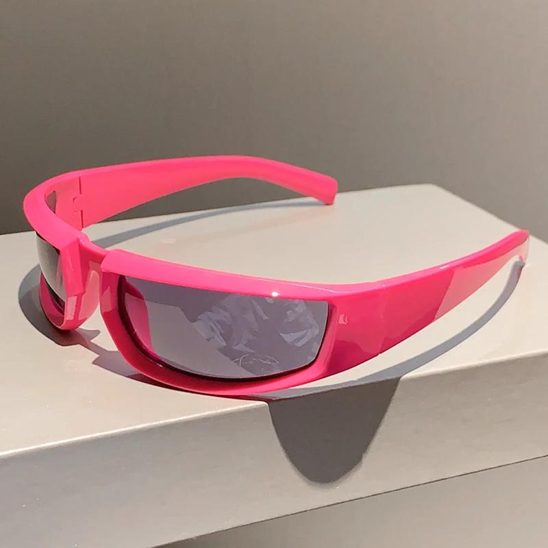 Новинка Y2k, солнцезащитные очки в стиле панк для мужчин и женщин, модные уличные зеркальные очки, популярные солнцезащитные очки Ins для велоспорта