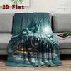 Terrifying piranha 2D Flat Pattern Flannel Blanket High quality All Seasons Warmth and Comfort Perfect for Christmas Gifts.MMT0918483