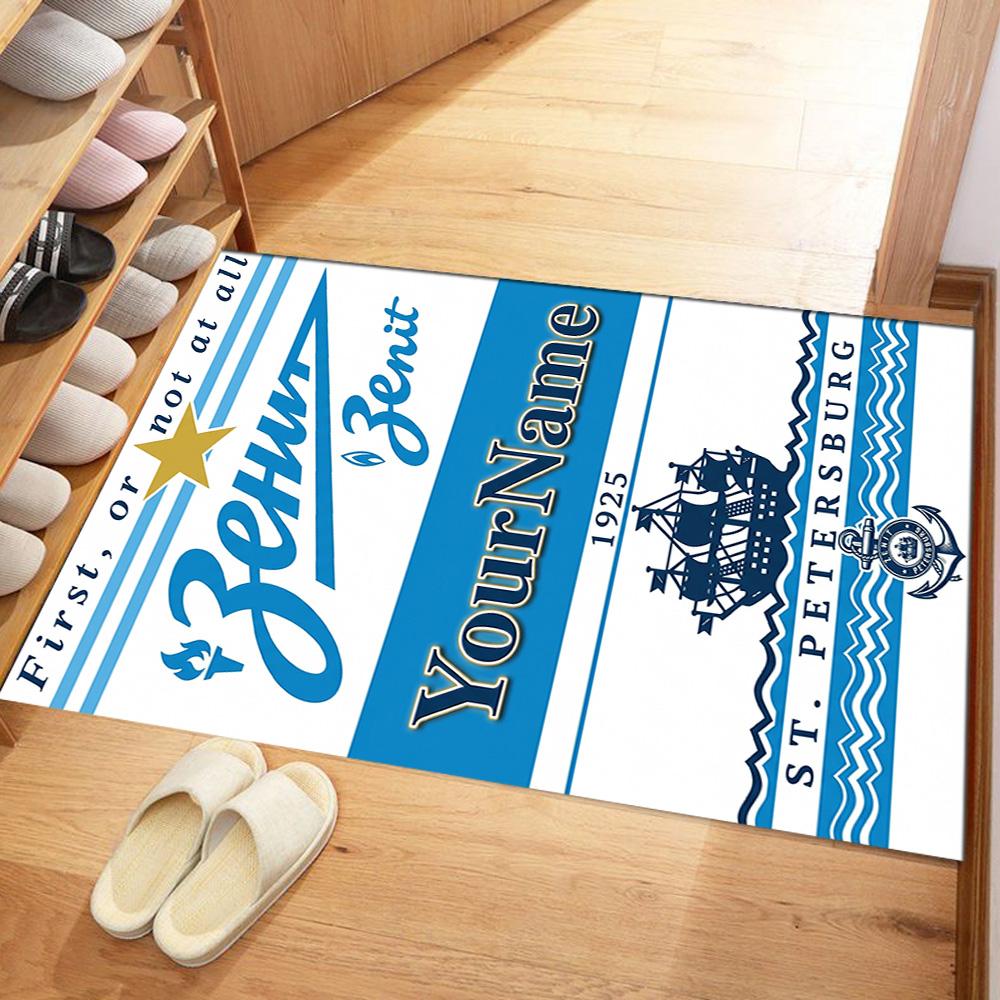 Fc Zenit Saint‑petersburg 50 Customized Name Carpet Perfect for Foyer Study room Outdoor Decorate room Anti-slip Rug Decorate Offices