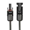 1 Pair 20 Feet Black + 20 Feet Red 10AWG Solar Panel Extension Cable Wire with Female and Male