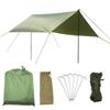 AUWOO водонепроницаемый брезент легкий тент солнцезащитный укрытие портативный тент тень кемпинг с кейсом для хранения для людей 2-6 (Армейский Зеленый)
