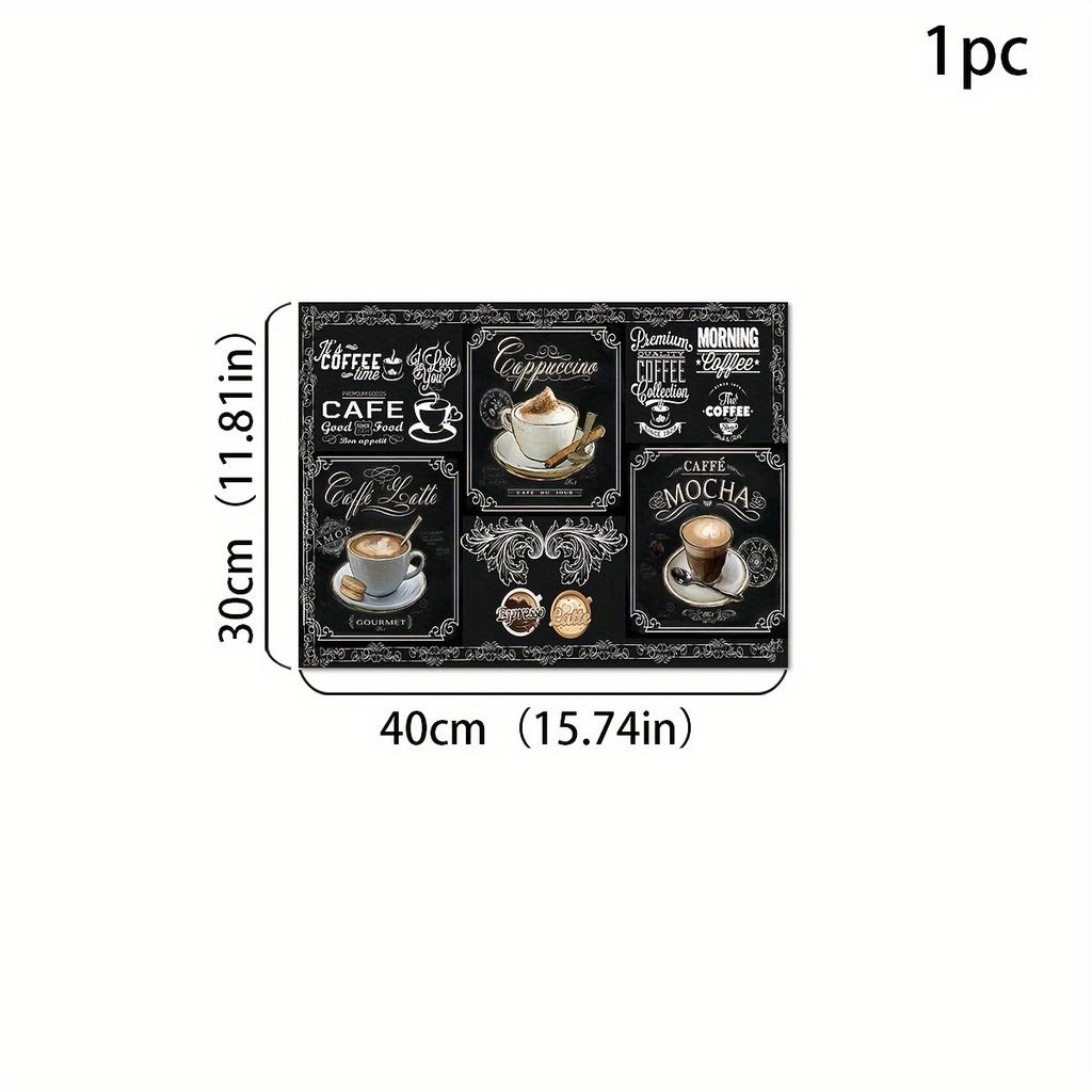 1 шт. резиновый коврик для сушки с ретро-кофейной посудой, кофейней, рестораном, кухонным ковром, столовой посудой, прочным ковриком для стола из диатомовой грязи, ковриком для домашних животных, кофейной посудой ADM