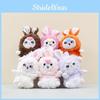 Cartoon Rabbit Plush Toys Keychain Stuffed Dolls Bag Decorations Gifts Kids