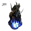 Decorative Fireball for Cosplay Floating Prop, LED Glowing Flame Halloween Handheld Prop Cosplay, Safe Artificial Battery Powered Stage Light