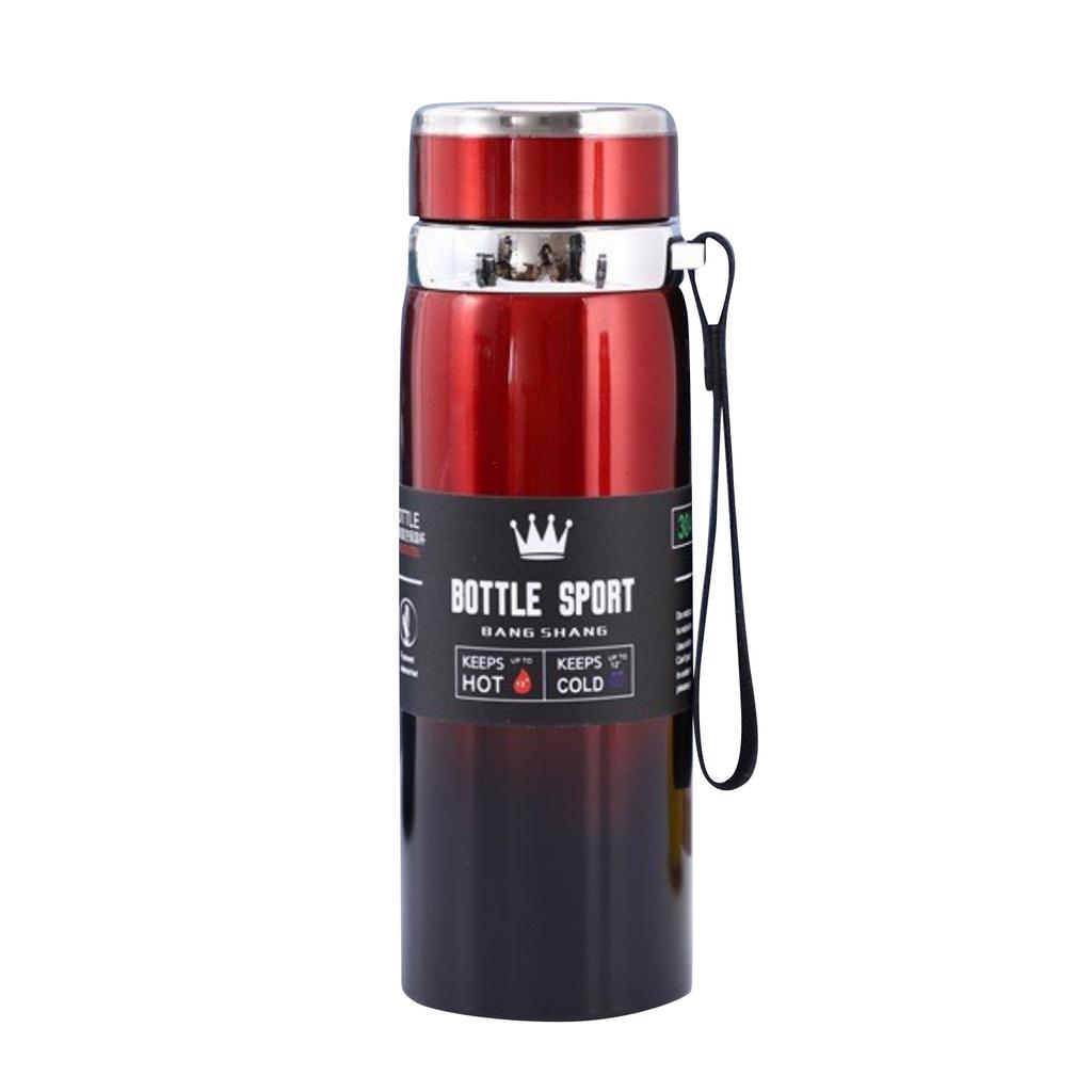 Термокружка из нержавеющей стали, портативный дорожный чайник с лямкой, большой емкости, для занятий спортом на открытом воздухе