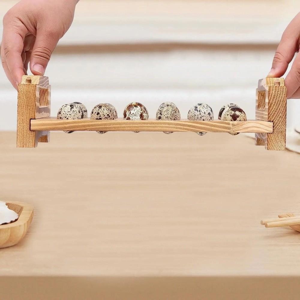 Space Saving Wood Egg Holder Large Capacity Egg Storage Rack Egg Display Crates  Home