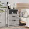 VidaXL Bedside Table Concrete Grey Engineered Wood 811240