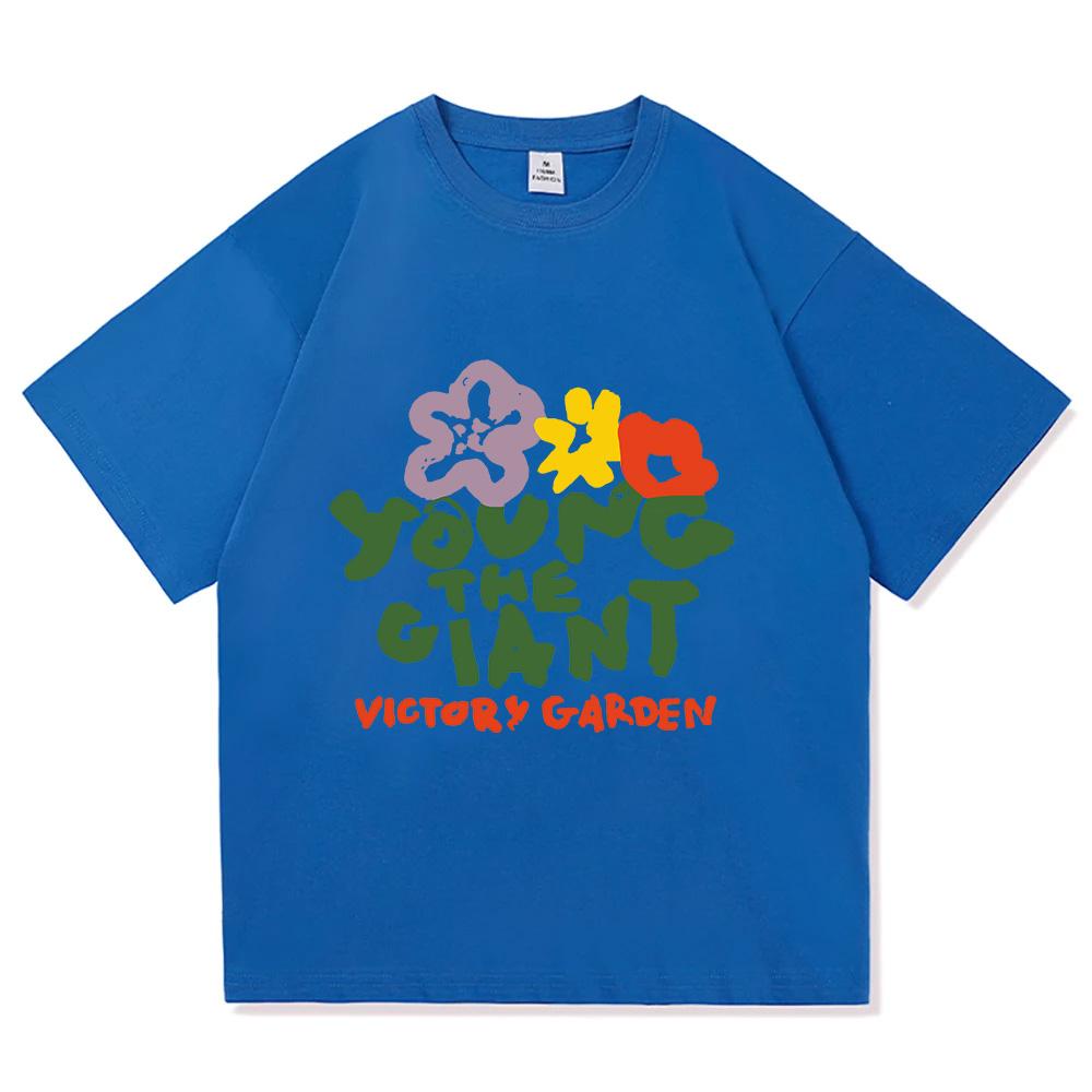 Young The Giant Victory Garden TShirt Summer Short Sleeve Cotton Female T-shirt O-neck Fashion Design Graphic Merch Unisex Tees