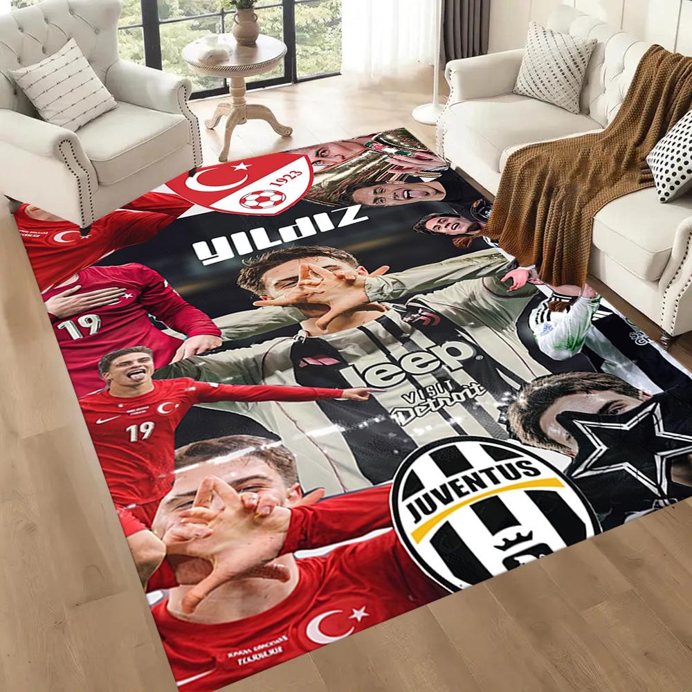 Juventus Area Rug Design For Balcony Study Room Hallway Foyer Antislip Rug Decorate Offices Perfect Gift For Womenmen