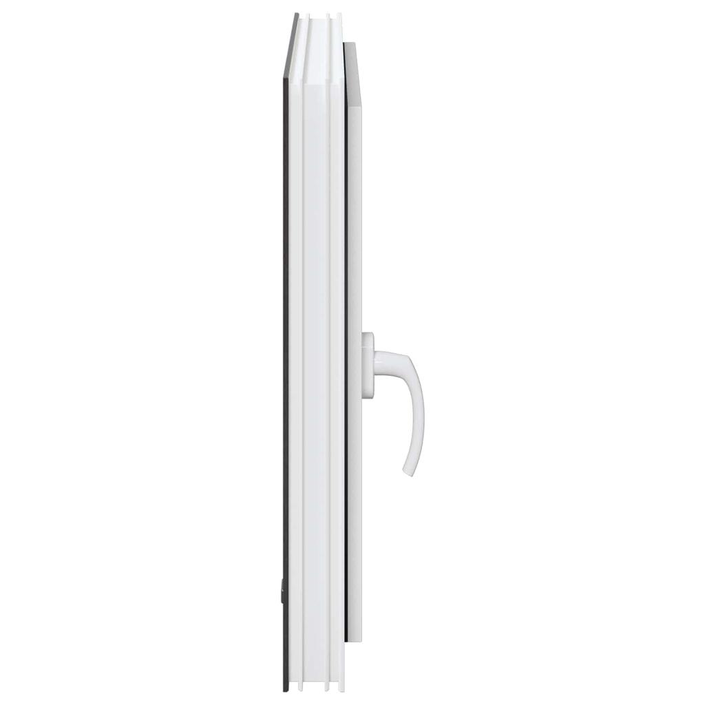 Basement Window RISOR 60 x 60 cm PVC and Glass Anthracite