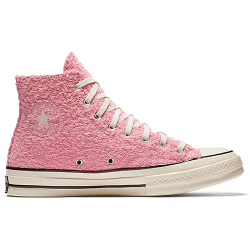 Converse Chuck Taylor All Star 70 High 'Fuzzy Bunny' Удобные и Стильные Износостойкие и Теплые Эспадрильи Хайтопы Унисекс Розовые