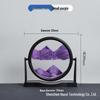 3D Dynamic Sand Art Ornament for Living Room - Round Flowing Sand Painting Home Craft Birthday Gift