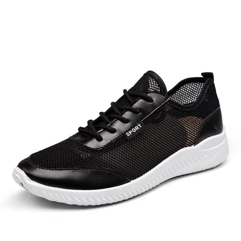 Весна и Осень Новый Стиль Мужские Кроссовки Обувь Слипоны Резиновые Плоские Кроссовки Сетка Повседневная Обувь Внешняя Торговля