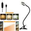 Clip On Desk Lamp USB Table Lamp Eye Protection LED Table Light Bendable Flexible Reading Desk Lamp Nail Tattoo Reading Beauty