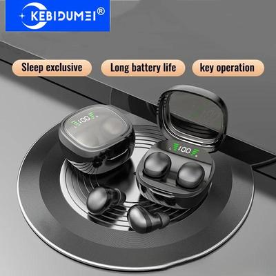 Невидимые наушники для сна Беспроводные наушники Bluetooth 5.3 Мини-наушники Шумоподавление Внутриканальные наушники