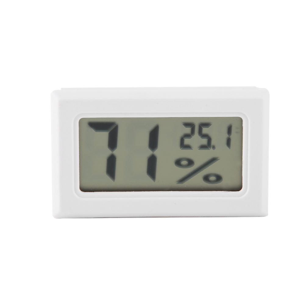 Embedded Digital Hygrometer Thermometer Humidity Temperature Monitor with Built in Probe Black