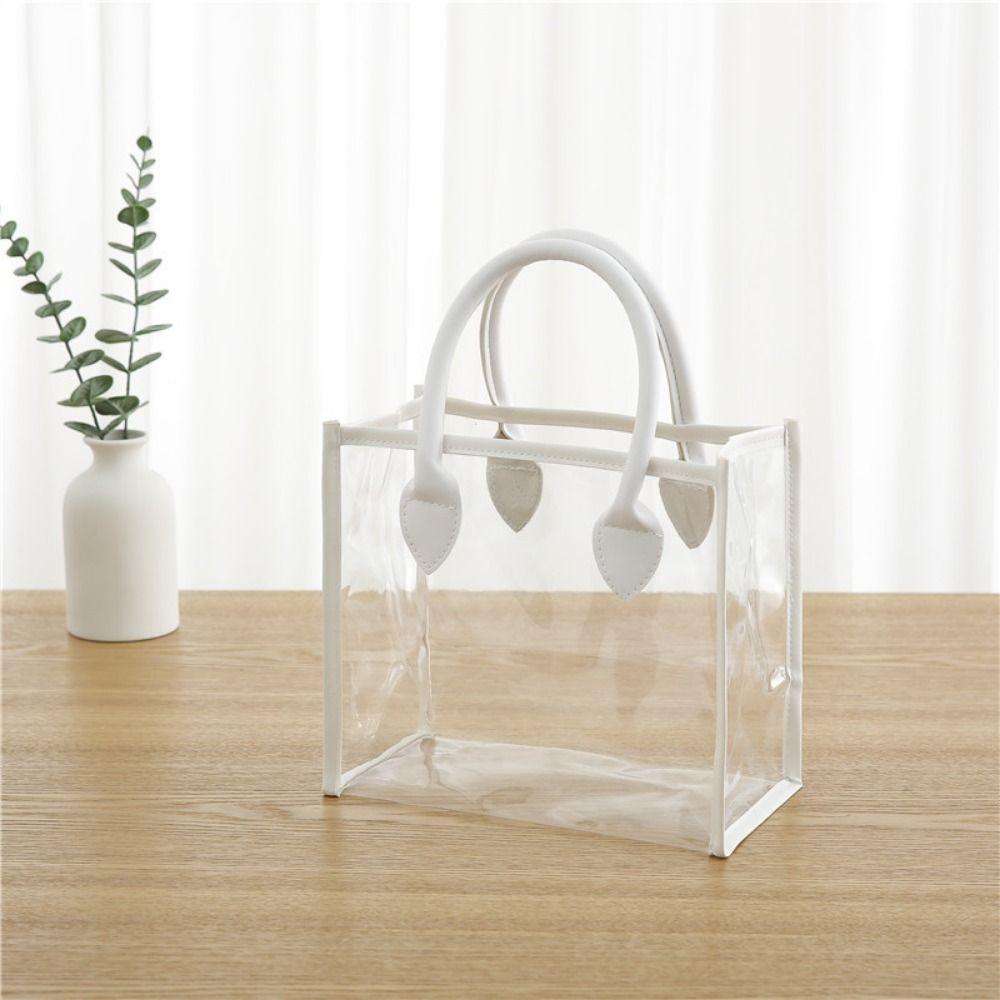 Lightweight Transparent Gift Bag Large Capacity Clear PVC Handbag Women Shopping Bags Women