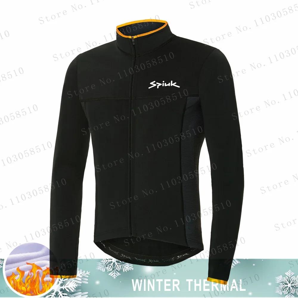 Spiukful Men Winter Fleece Cycling Jersey Set Mountian Bike Clothes Wear Ropa Ciclismo Racing Equipos Ciclismo Clothing Cycling