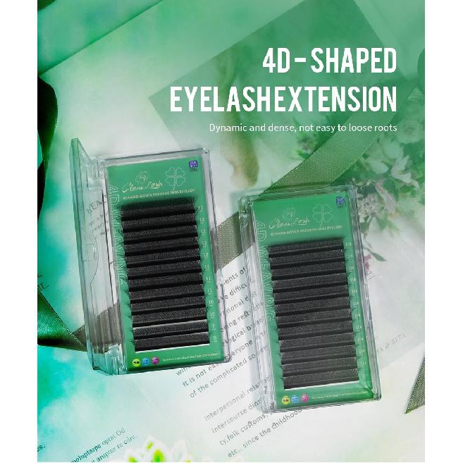 GLAMLASH 4D5D W Shaped Eyelash Extension Premade Volume Fans W Style Lashes Faux Mink Soft Easy Faning Natural Lashes